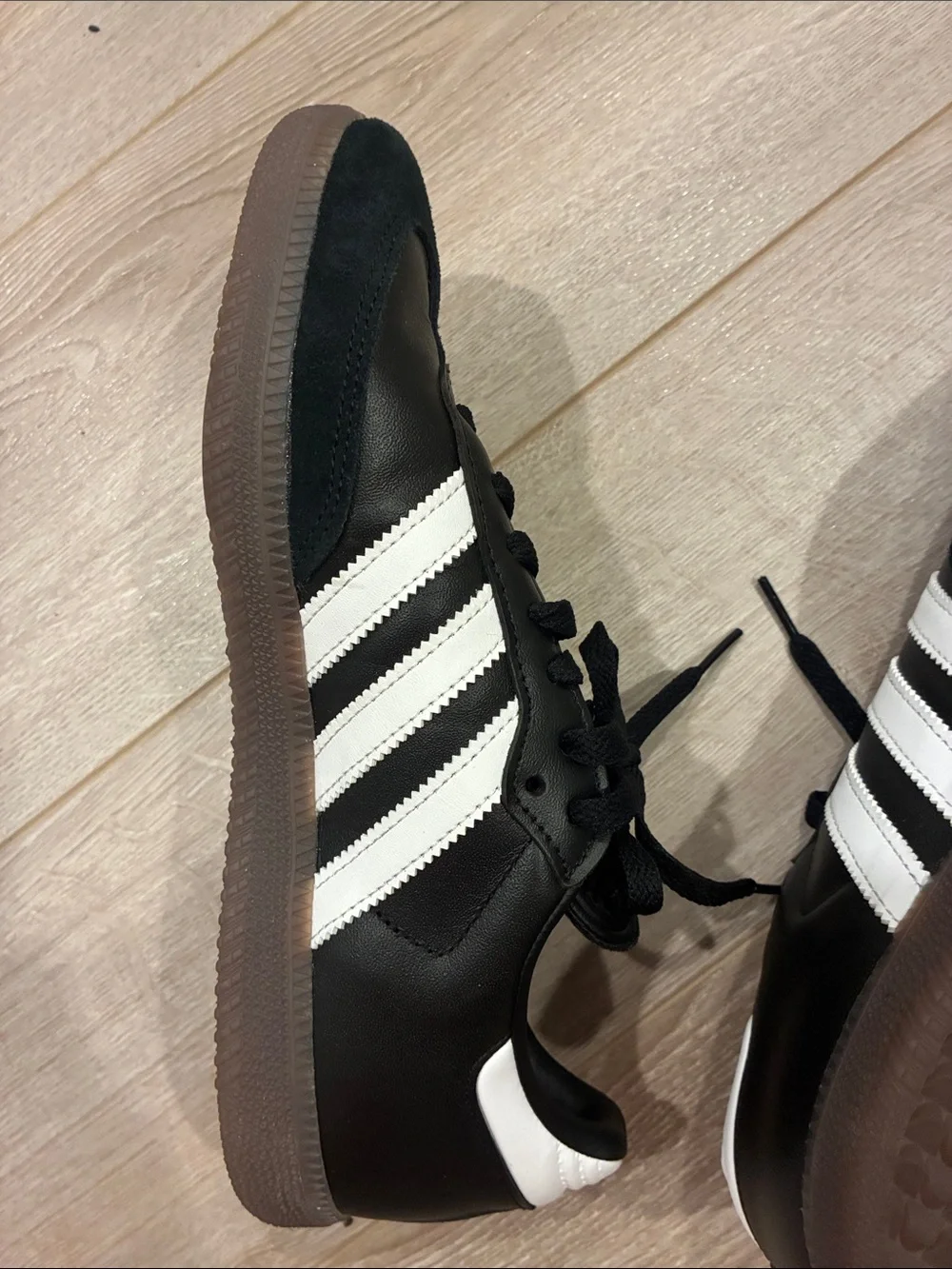 adidas Black and White Samba Retro Sneakers